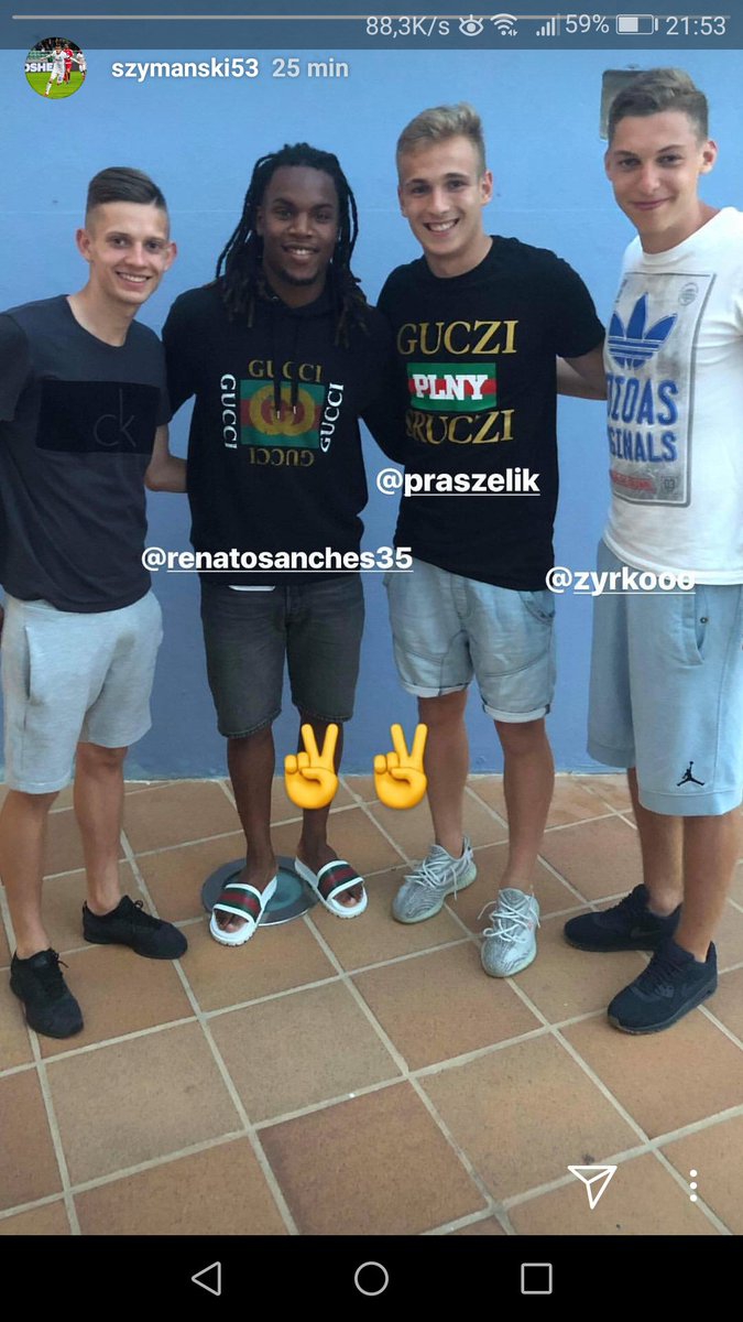 Renato Sanches spotkał młodych polskich piłkarzy